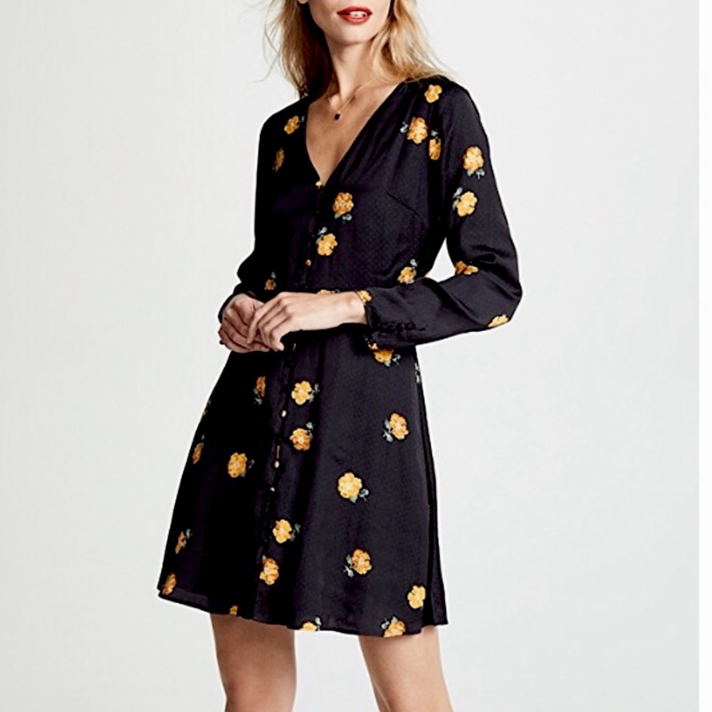 Madewell Button Front Floral Dress